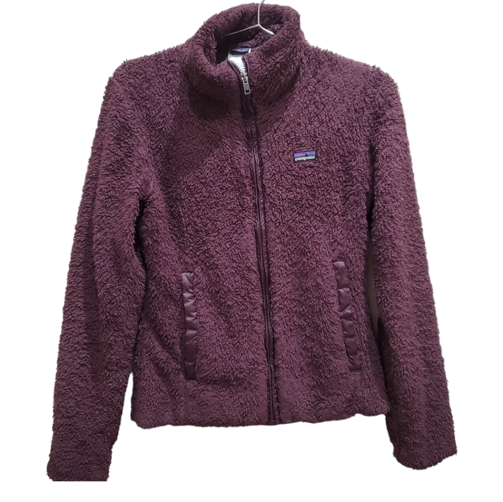 Patagonia Los Gatos Full Zip Fleece Teddy Bear Jacket Womens Small S Lined